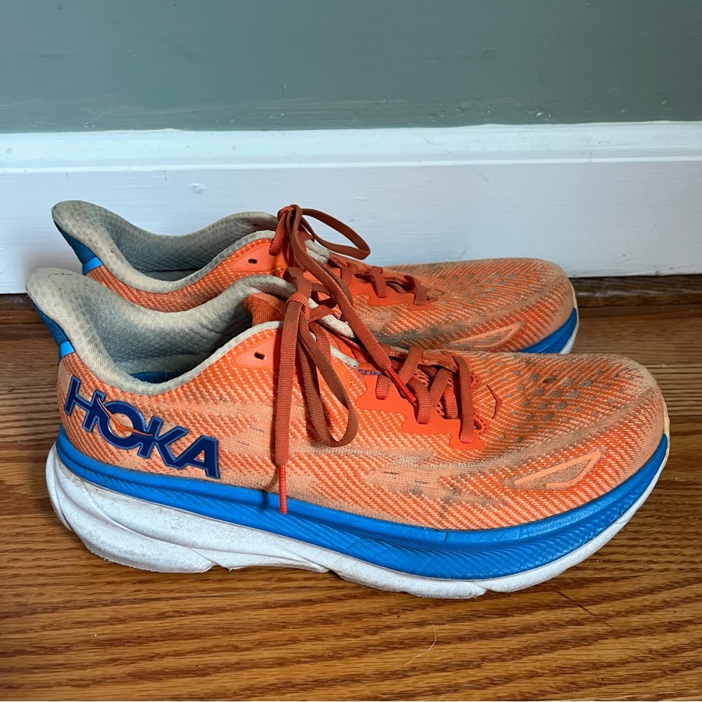 Hoka Clifton 9 running active sneaker shoes 10 Wide